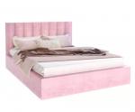 Luxusná posteľ COLORADO 180x200 s kovovým zdvižným roštom RŮŽOVÁ