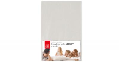 Plachta JERSEY s gumou 180x200 cm SVETLOSIVÁ