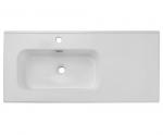 Zápustné keramické umývadlo SPIRIT 2 100 cm, biela