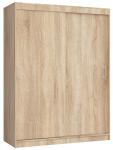 Šatníková skriňa s posuvnými dverami 150 cm MONO dub sonoma
