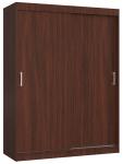 Šatníková skriňa s posuvnými dverami 150 cm MONO wenge