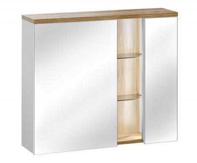 Kúpeľňová zrkadlová skrinka BAHAMA WHITE 80 cm