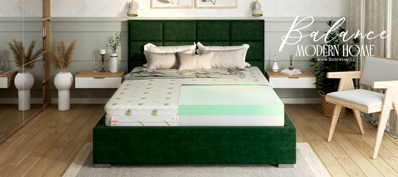 Penový matrac BALANCE 80x200 cm 20 cm ALOE VERA
