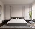 Luxusní manželská postel CRYSTAL grafit 160x200 s dřevěným roštem