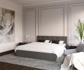 Luxusní manželská postel CRYSTAL grafit 160x200 s dřevěným roštem