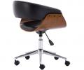 Kancelárska stolička CORAL orech/čierna