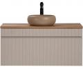 Set kúpeľňová skrinka pod umývadlo ICONIC CASHMERE 100cm s doskou a umývadlom